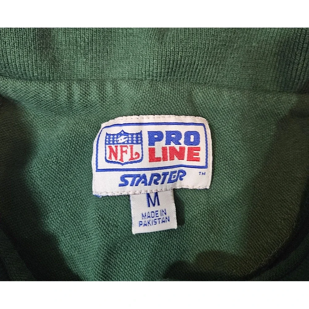 Vtg Green Bay Packers Starter Pro Line Men's Polo Shirt Size Med - Picture 5 of 10